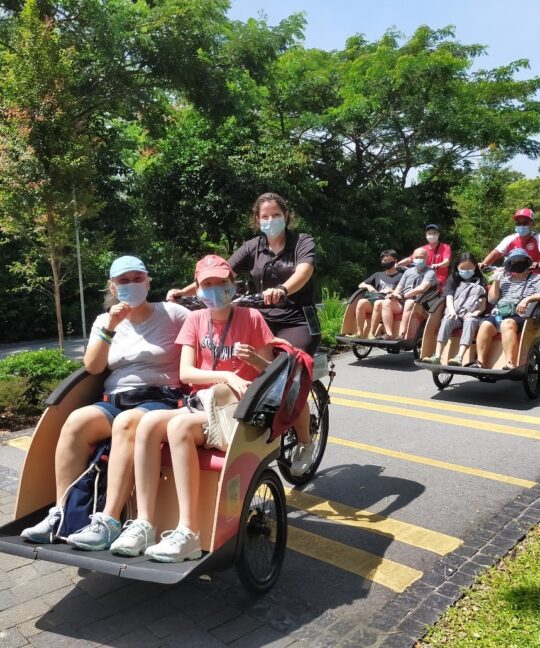 CAREconnect Trishaw Ride at Jurong Lake Garden – By CAREkaki Corrine Ong