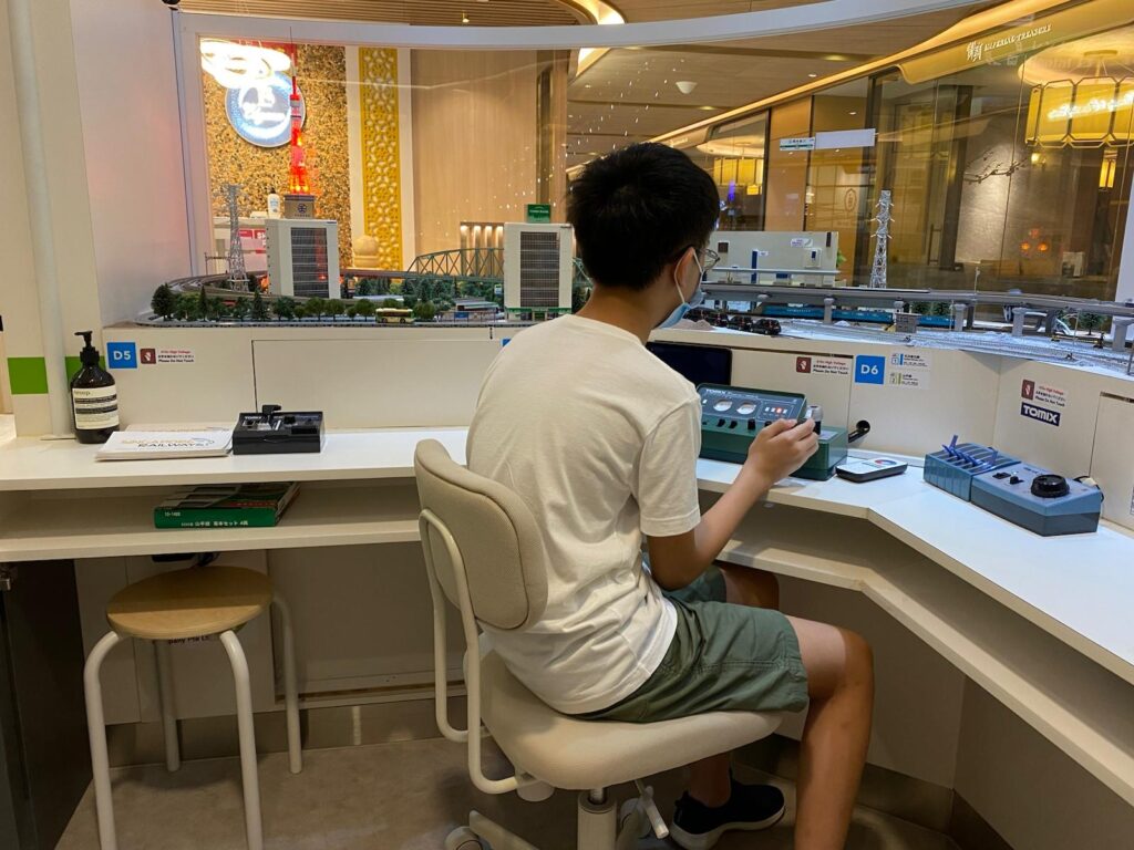 ethan operating train