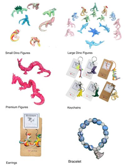 Handicrafts by Isaac Chang, resident teenage artist at The Shy Crafter
